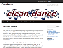 Tablet Screenshot of cleandance.com